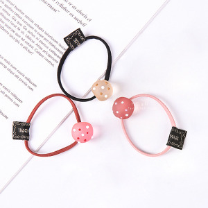 半透明點點糖果色髮圈