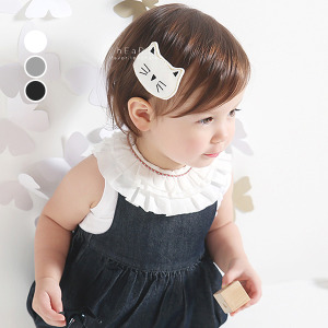 可愛貓咪布藝髮夾