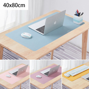 簡約設計雙色雙面辦公桌墊 40x80cm