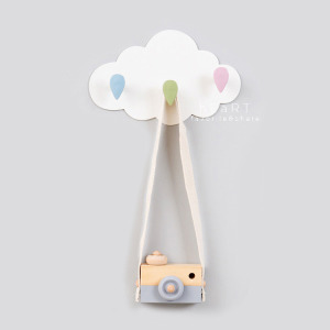 糖果色雲朵雨滴三連掛勾