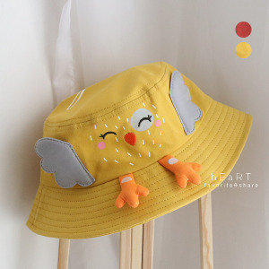 (出清不退換)小雞造型遮陽漁夫帽