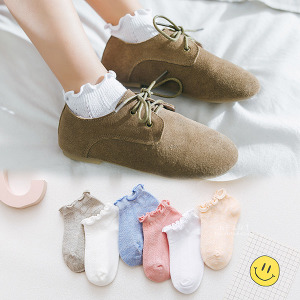 (出清不退換)雙針網眼花邊短襪