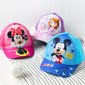 (出清不退換)正版迪士尼米奇米妮蘇菲亞汽車總動員棒球童帽