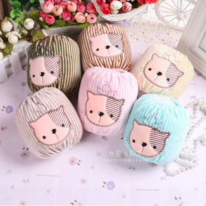 可愛貓咪刺繡絨布袖套 不挑色