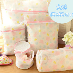 居家生活印花洗衣網 大號50x60cm