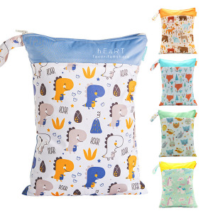 動物印花便攜防潑水尿布收納袋
