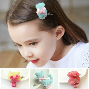 可愛卡通造型金蔥迷你髮夾 不挑色