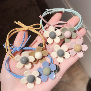 果凍色夏天花朵造型髮圈