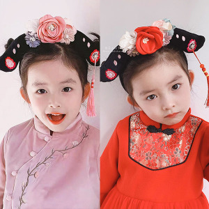 新年大花造型格格髮箍