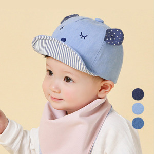 (出清不退換)星星小熊丹寧軟簷鴨舌帽