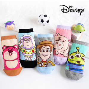 (出清不退換)正版迪士尼玩具總動員系列直版親子襪