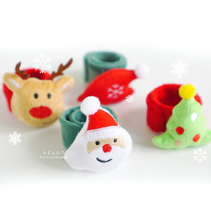 聖誕造型絨毛裝飾髮圈