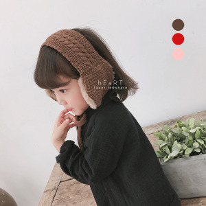 (出清不退換)麻花綁帶保暖護耳罩