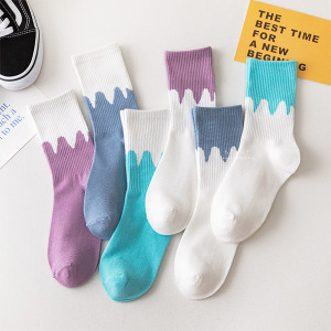 (出清不退換)日系奶油造型大人中筒襪