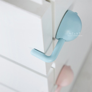 圓形抽屜防夾手安全鎖 3入組 不挑色