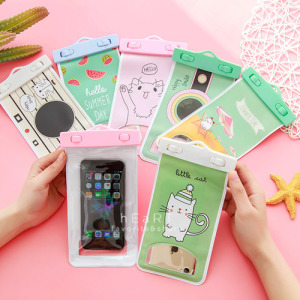可愛印花手機防水袋 5.5吋