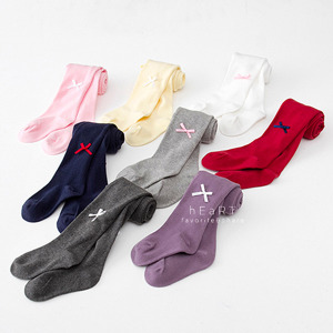 (出清不退換)純色蝴蝶結點綴褲襪