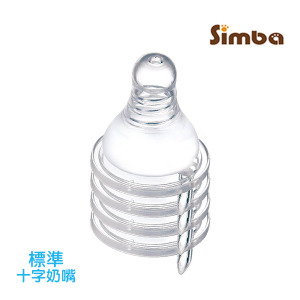 小獅王母乳記憶超柔防脹氣標準十字奶嘴-4入