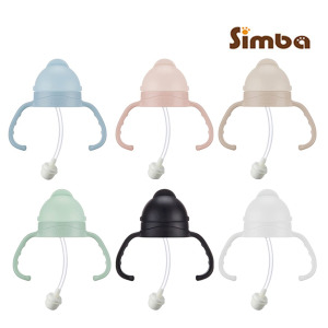 小獅王蘊蜜寬口防漏滑蓋把手吸管組