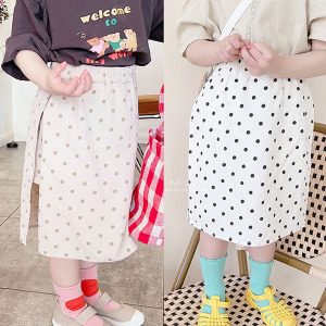 (出清不退換)滿版小斑點開叉褲裙