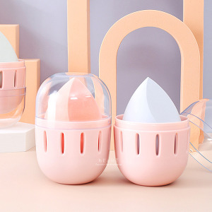 攜帶方便透明蓋彩妝蛋收納盒