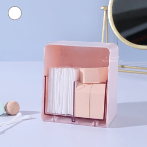 桌面防塵透明分格收納盒