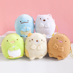 (出清不退換)正版角落小夥伴絨毛迷你吊飾零錢包