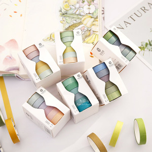 季節系純色紙膠帶 6入組