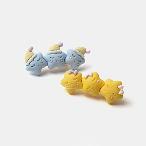 可愛晚安星星一字髮夾