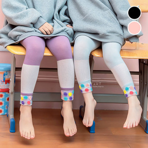 (出清不退換)活潑彩色圓點打底褲內搭褲