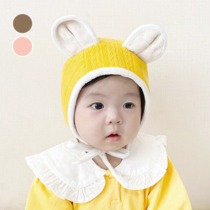 (出清不退換)可愛小熊耳朵系帶保暖童帽