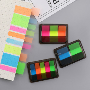 抽拉式螢光色標籤紙便條紙 不挑色