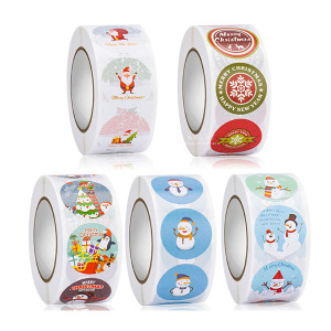 聖誕圖案禮物封口貼紙
