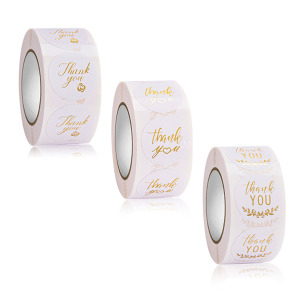 燙金Thank you裝飾封口貼紙