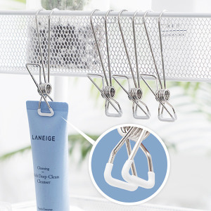 日系不銹鋼多功能曬衣夾 5入組