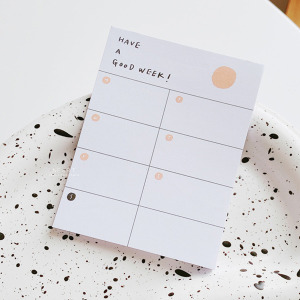 生活週計劃無黏性便籤紙