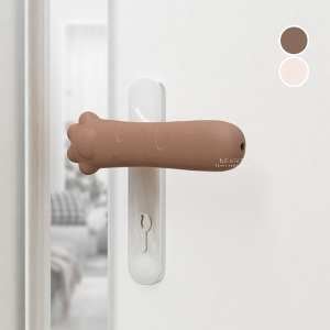 貓掌矽膠防撞門把保護套