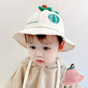 (出清不退換)可愛水果造型刺繡漁夫帽