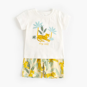 叢林花豹短袖短褲套裝