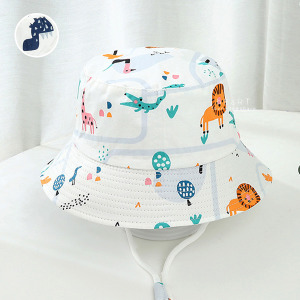 (出清不退換)可愛恐龍動物印花漁夫帽