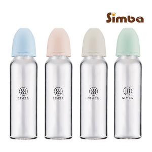 小獅王蘊蜜質金玻璃標準防脹氣奶瓶240ml-新生專用