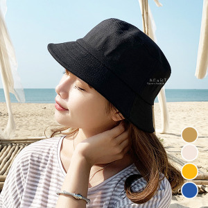 (出清不退換)清涼時尚單色大人漁夫帽