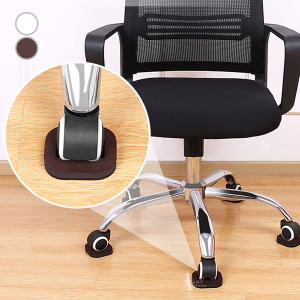 毛氈滑輪座椅防滑腳墊 5入組