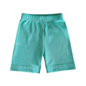 (出清不退換)糖果色鬆緊五分短褲 綠色