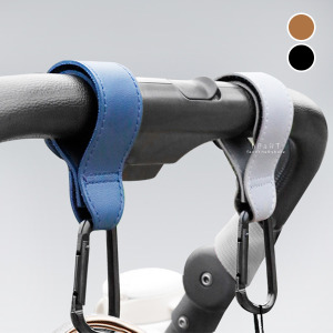 皮革魔鬼氈嬰兒推車掛勾