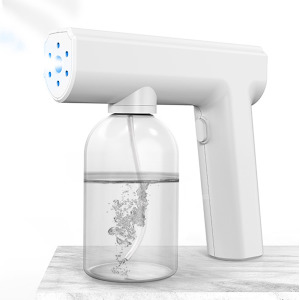 充電式藍光噴霧消毒酒精噴槍 白色