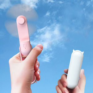 (出清不退換)貓咪耳朵折疊充電小風扇