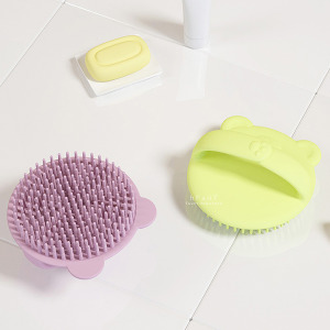 小熊造型矽膠清潔洗頭刷