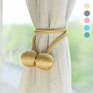 創意免打孔磁吸窗簾繩 2入組