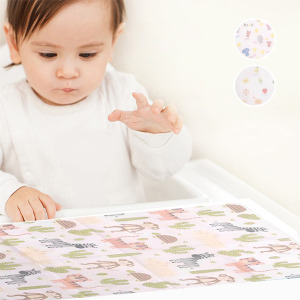 卡通圖案便攜一次性餐桌墊 10入組